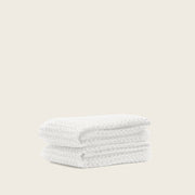 Waffle-Weave Cotton Bath Towel Set