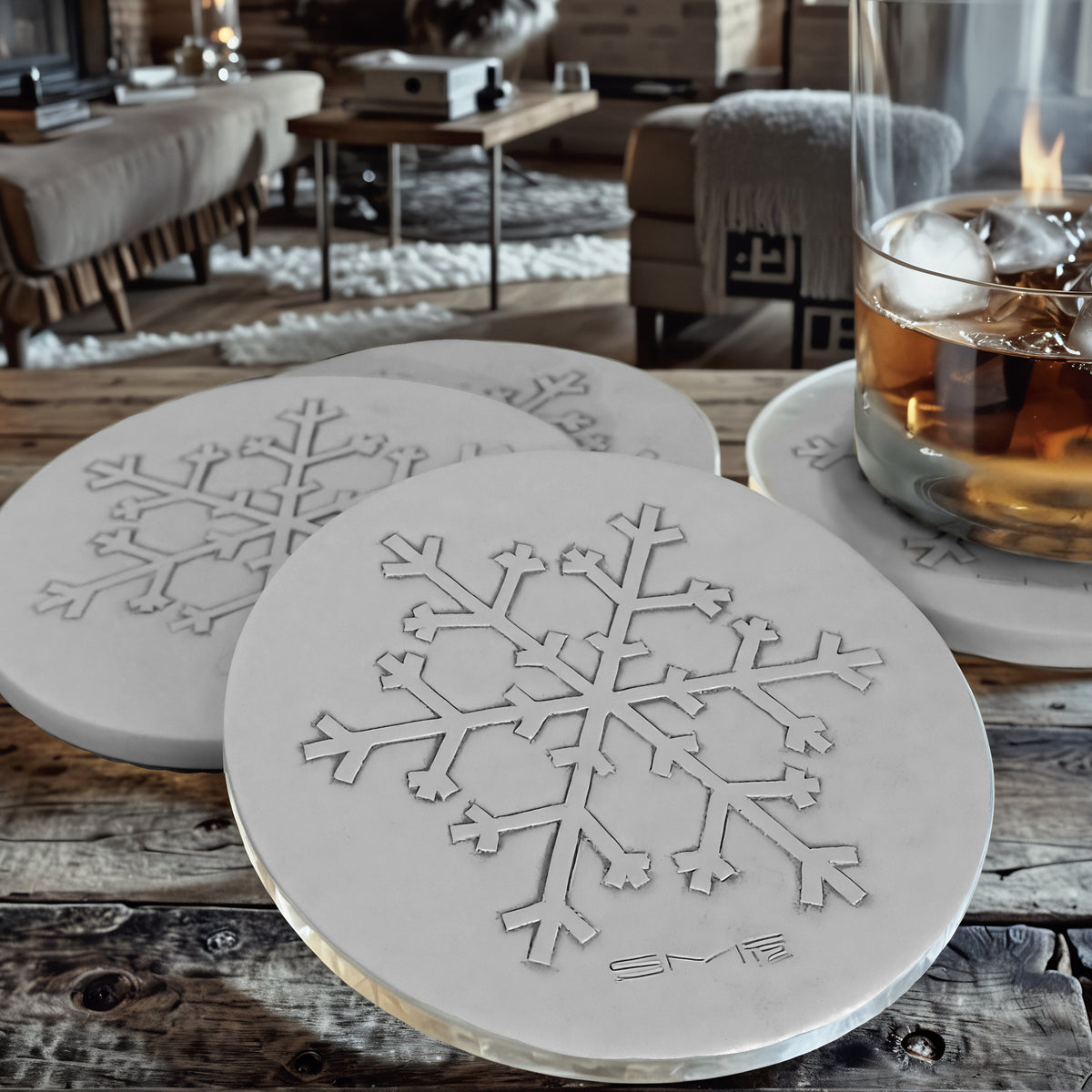Snowflake Drink Coasters