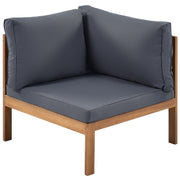 Acacia Wood Sectional Outdoor Sofa Set