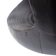 Close-up of material and construction detail — Hollow MGO Wood-Grain Side Table