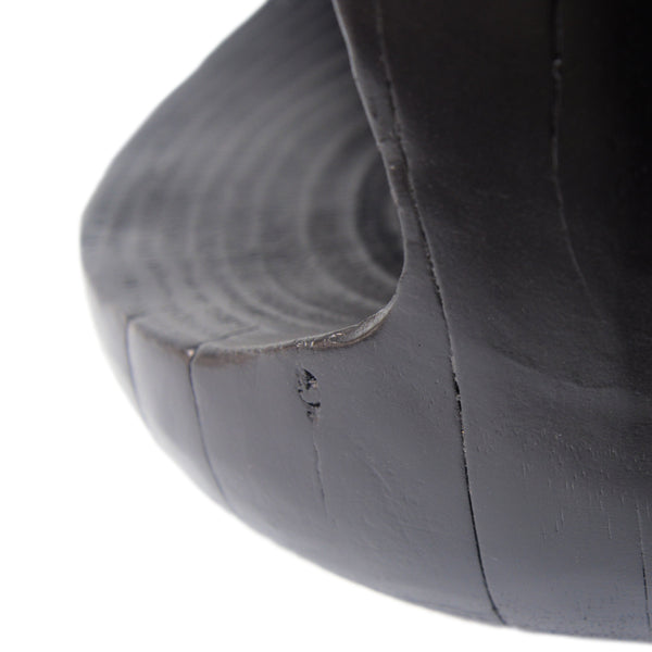 Close-up of material and construction detail — Hollow MGO Wood-Grain Side Table