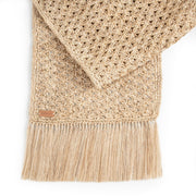 Handwoven Crochet Fringe Table Runner