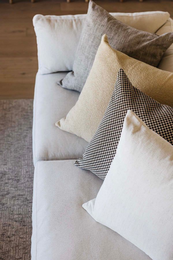 Slub Chenille Bone Throw Pillow