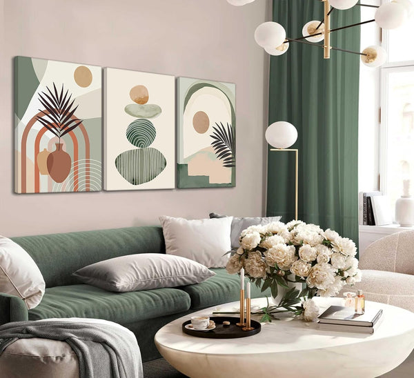 Abstract Botanical Canvas Print Set — alternate composition or colorway from the same series