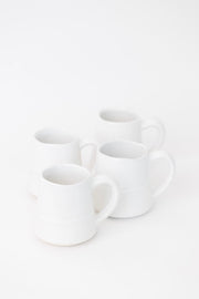 Two-Tone Stoneware Coffee Mug Set