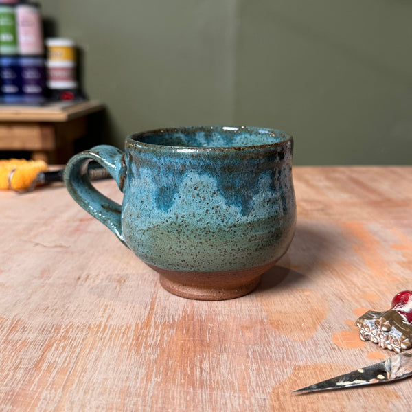 Wheel-Thrown Speckled Stoneware Teacup