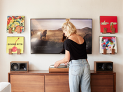 Hardwood Floating Record Display Shelf