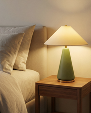 Matte Ceramic Cone Table Lamp