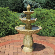Three-Tier Tulip Outdoor Fountain
