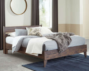 Dark Walnut Queen Platform Bed Frame