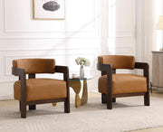 Faux Leather Barrel Accent Chair – chair (view 6) | Roost & Roam