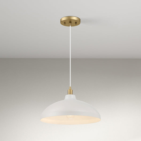 Astral Gold & White Pendant Light