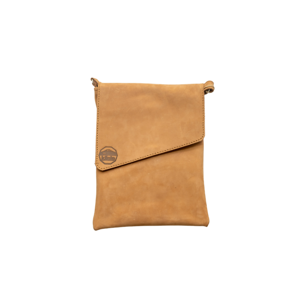 Envelope Flap Leather Crossbody Bag