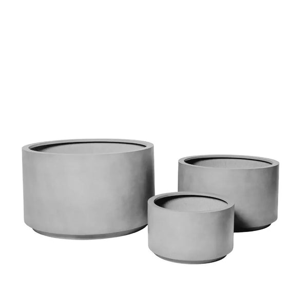 Cylindrical Outdoor Planter