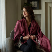 Bamboo Blend Herringbone Tassel Throw