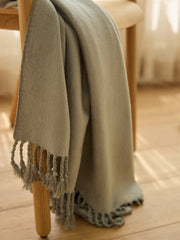 Bamboo Viscose Tassel Throw
