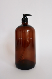 Amber Glass Pump Dispenser