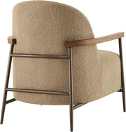 Camel Boucle Mid-Century Armchair – chair (view 7) | Roost & Roam