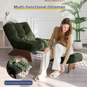 Corded Fabric Reclining Accent Chair Set (view 7) | Roost & Roam