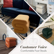 Velvet S-Curve Upholstered Ottoman – ottoman (view 8) | Roost & Roam