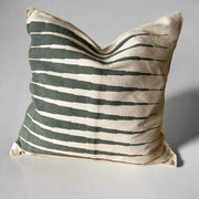 Hand-Woven Striped Cotton Pillow Cover