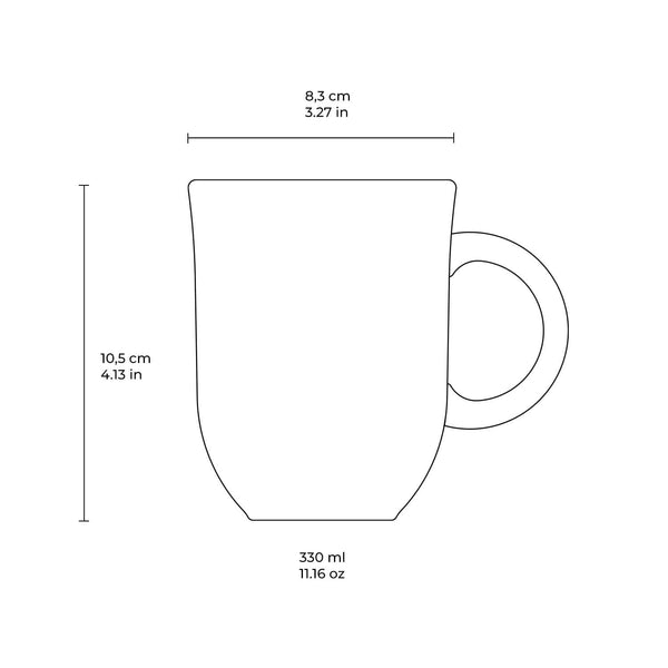Speckled Ceramic Mug Set of Four