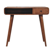 Curved Mango Wood Writing Desk