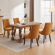 Channel-Tufted Ochre Upholstered Dining Chairs — additional product view 18