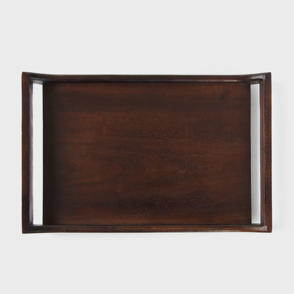 Acacia Wood Serving Tray Set