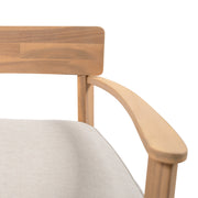 Acacia Wood Outdoor Club Chair