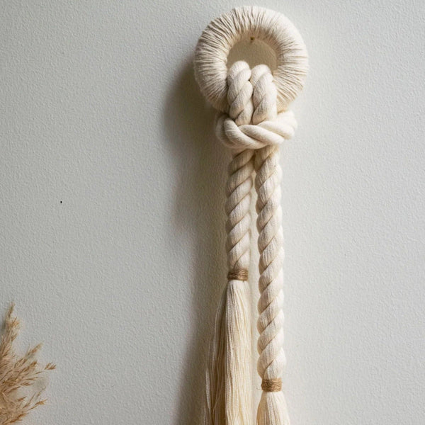 Knotted Cotton Rope Wall Hanging