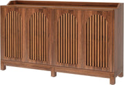 57 Inch Farmhouse Sideboard Cabinet With Adjustable Shelves