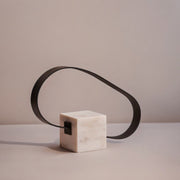 Steel Loop Marble Sculpture