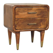 Amber Oak Solid Wood Nightstand
