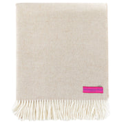 Merino Wool Herringbone Fringe Throw