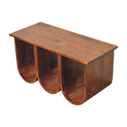 Arch-Base Mango Wood Coffee Table