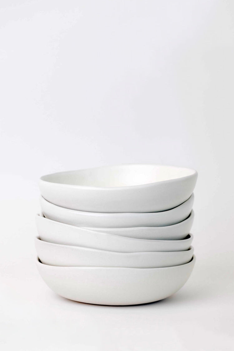 Matte White Ceramic Bowl Set
