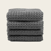 Waffle-Weave Cotton Bath Towel Set