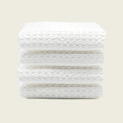Waffle-Weave Cotton Bath Towel Set