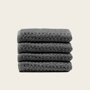 Waffle-Weave Cotton Bath Towel Set