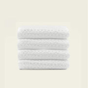Waffle-Weave Cotton Bath Towel Set