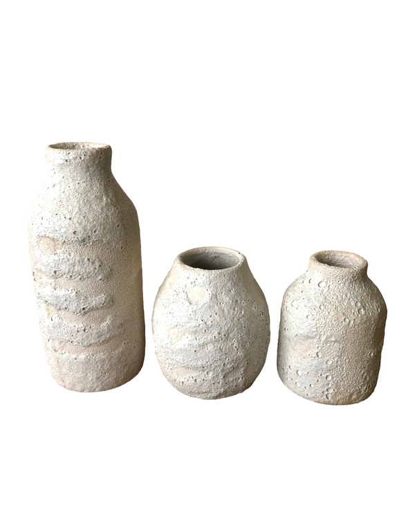 Crater-Glaze Porcelain Vase Collection