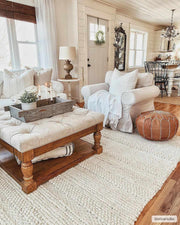 Hand-Woven Flatweave Wool Rug