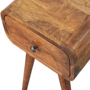 Chestnut Mango Wood Mini Nightstand