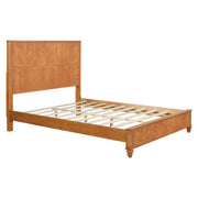 Reeded Wood Platform Bed Frame