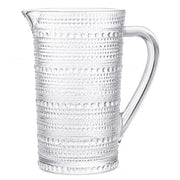 Hobnail Clear Glass Pitcher