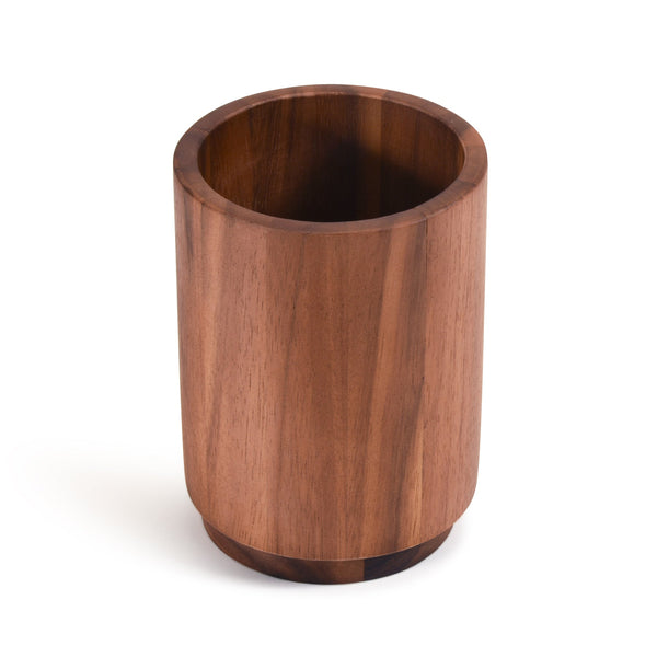 Rotating Acacia Wood Utensil Holder
