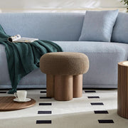 Bouclé Mushroom Ottoman Stool – ottoman (view 9) | Roost & Roam