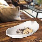 Leaf-Form Etched Decorative Tray