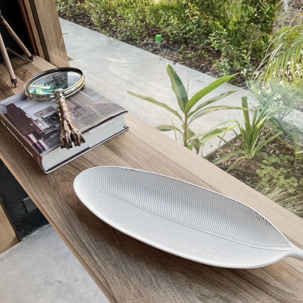 Leaf-Embossed MDF Decorative Tray